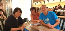 Ljiljana sa japanskim pesnikom Ošimomzainteresovanim za Artboks rezidenciju i Koori Jošida