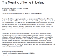 Meaning of home Iceland